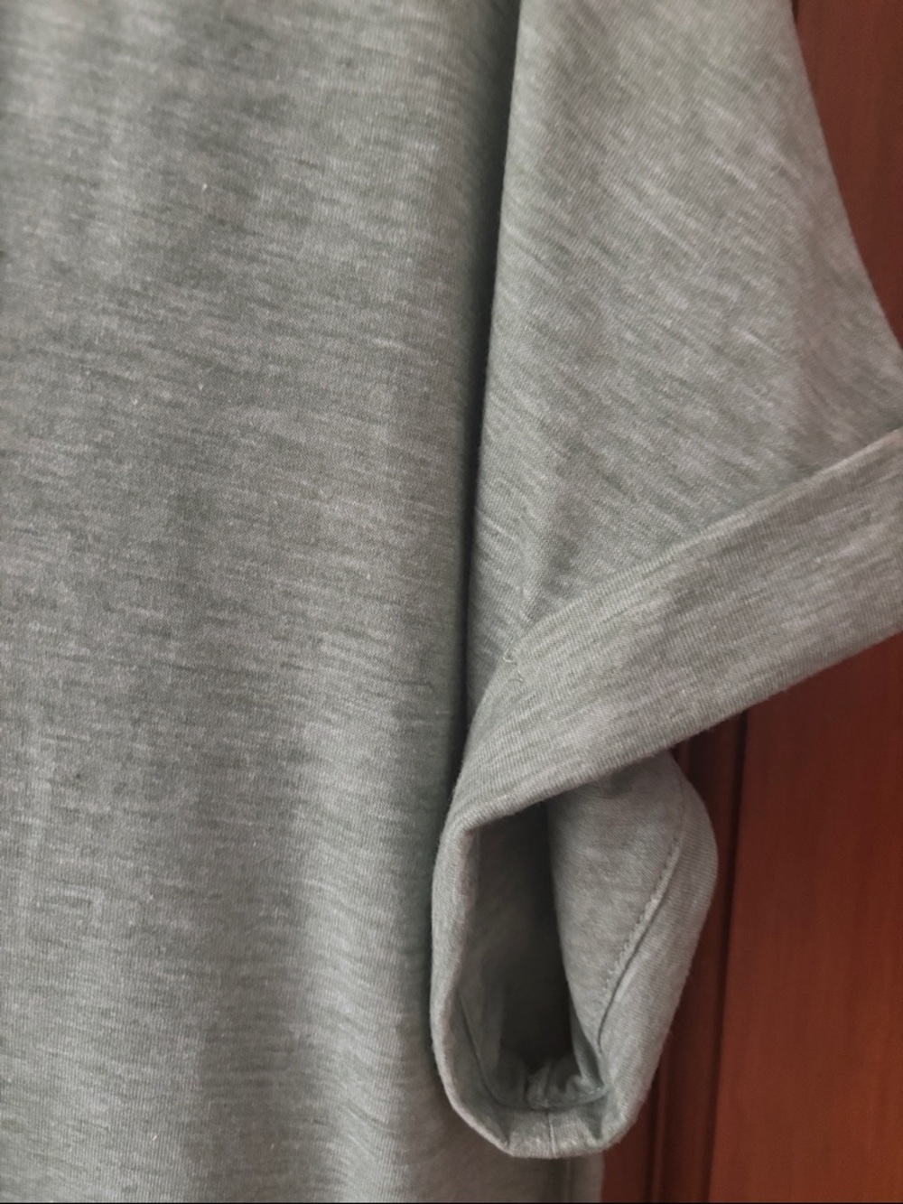 V-Neck Short Sleeve Tee in Sage Green by Automet - Picture 3 of 4